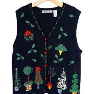 OHI Embroidered Christmas Vest